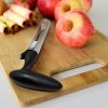 1pc Premium Apple Corer - Easy To Use Durable Apple Corer Remover For Pears; Bell Peppers; Apples - Stainless Steel; Kitchen Gadgets; Black; 7inch*3.