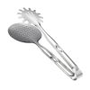 Kitchen Tong with Skimmer and Pasta Server Function Stainless Steel Deep Fried Tong, Noodle Tong Colander Oil Strainers Heat Resistant Food Grips Kit