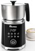 IAGREEA 8-in-1 Large Electric Milk Frother and Steamer, Detachable Frother Maker Machine, Auto Hot & Cold Foam, Easy Knob Control for Latte or Hot Ch