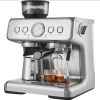 Semi-automatic Coffee Grinder and Brewer Combo, 15 Bar Dual Boiler Grinding, 58mm Tamper, 30-level Grinding Settings, 250g Bean Hopper, Equipped with