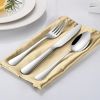 49-piece cutlery set with organizer and steak knives, stainless steel flatware set for 8 people for home kitchen, cutlery set, includes spoon