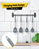 Pack of 4 Silicone Cooking Utensils Set, Non Stick Large Solid Spatulas, Heat Resistant Gray Slotted Spoons, Ideal BPA Free Kitchen Turners for Fryin