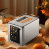 PSKST075AE  2-piece retro toaster SUS304 food-grade 6 browning levels 3 functions - defrosting/reheating/cancelling 2-inch wide groove Easy-to-clean
