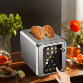 PSKST075AE  2-piece retro toaster SUS304 food-grade 6 browning levels 3 functions - defrosting/reheating/cancelling 2-inch wide groove Easy-to-clean