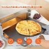 Pizza Steel, 20" x 14" x 3/8" Pizza Steel Plate for Oven, Pre-Seasoned Carbon Steel Pizza Baking Stone with 20X Higher Conductivity, Heavy Duty Rustp