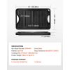 Reversible Grill/Griddle, 14x8.5 inch Pre-Seasoned Cast Iron Griddle, Portable Rectangular Pan with Handle, Family Cookware for Indoor/Outdoor Stove
