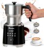 IAGREEA 8-in-1 Large Electric Milk Frother and Steamer, Detachable Frother Maker Machine, Auto Hot & Cold Foam, Easy Knob Control for Latte or Hot Ch