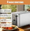 PSKST075AE  2-piece retro toaster SUS304 food-grade 6 browning levels 3 functions - defrosting/reheating/cancelling 2-inch wide groove Easy-to-clean