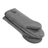 Oven Mitts, Mini Oven Mitt Set with Non-Slip Silicone Strips, High Heat Resistant to 500Fahrenheit, Lightweight Cotton Baking Mitts 13.07 x 6.1 inch