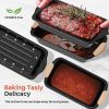 11-Piece Baking Pans Set, Nonstick Bakeware Sets, Oven Pans for Baking with Silicone Handles, Includes Cookie Sheet, Cake Pans, Loaf Pan, Pizza Pan,