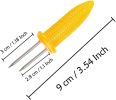 20 Pack 3.54 Inch Large Corn Holders, Stainless Steel Corn on The Cob Holders, Corn on The Grill, Corn on The Cob Skewers with Storage Box for Outdoo