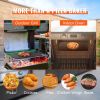 Pizza Steel, 20" x 14" x 3/8" Pizza Steel Plate for Oven, Pre-Seasoned Carbon Steel Pizza Baking Stone with 20X Higher Conductivity, Heavy Duty Rustp