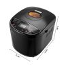 Bread Maker, 19-in-1 2LB Dough Machine, Nonstick Ceramic Pan Automatic Breadmaker with Gluten Free Setting, Whole Wheat Bread Making, Digital, Progra