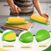 Corn Dishes Melamine Corn on The Cob Holders Non-Slip Bottom Dishwasher Safe(6 Pcs)