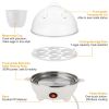 Electric Egg Cooker, 7Egg Capacity MultiFunction Egg Boiler with Auto ShutOff, Measuring Cup & Egg Piercer Included for Soft Hard Boiled Eggs, Steami