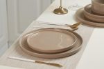 famiware Nebula 6 Pieces Salad Plates Set, 8 inch Dessert Plates, Scratch Resistant, Stoneware Dinnerware, Kitchen Modern Rustic Serving Dishes, Brow