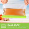 10pcs Reusable Food Storage Bags; BPA Free Flat Reusable Freezer Bags; Snack/Sandwich Bags Food Grade; Leakproof Storage Bags For Lunch; Marinate; Ke
