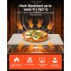 Pizza Stone, 20 x 14 x 0.67 in Rectangular Pizza Stone, Extra Large Baking-Stone with Scraper, 1450Fahrenheit Heat-Resistant Cordierite, for Oven, BB