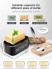 Butter Dish with Lid: Large Butter Dish for Countertop - Ceramic Butter Keeper Container with Knife and High-Quality - Silicone Sealing Butter Box fo