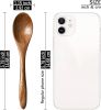 7 PCS Small Wooden Spoons, 5.8 Inch Honey Spoons for Tea, Acacia Wooden Honey Teaspoon for Coffee, Little Tiny Wood Spoons, Bamboo Table Spoon for st