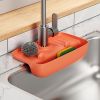 1pc Splash Guard For Sink Faucet; 10.63"x5.51"; Faucet Drain Rack; Super Absorbent Fast Drying Mat Sink Gadgets; Drip Catcher For Kitchen; Drain Stor
