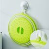 Microwave Cover For Food; 1pc Microwave Splatter Cover; Heating Folding Cover; Silicone Fresh-keeping Cover; Oil-proof Splash-proof Cover With Hook C